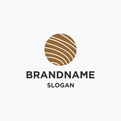 Wood logo icon design template