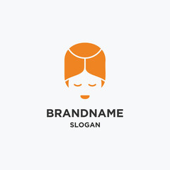 Woman logo icon design template