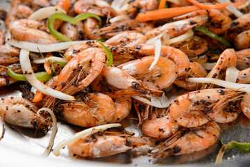 Shrimp cooking