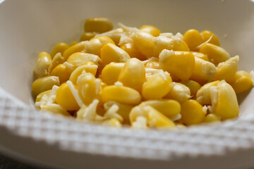 Jasuke (Jagung Susu Keju) is a traditional Indonesian snack, steamed sweet corn mixed with milk and grated cheese.