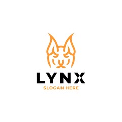 Head Lynx Logo Design Premium 