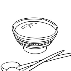 An Illustration of Moroccan Dried Fava Bean Dip