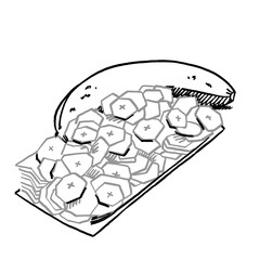 An Illustration of fried plantain from Rwanda