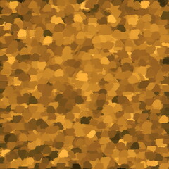 Golden shapeless illustration on a gray background and texture.