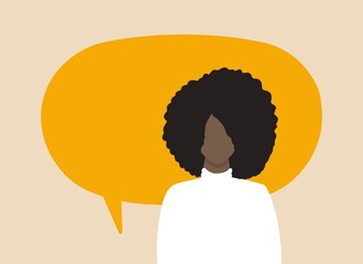 Woman With A Speech Balloon