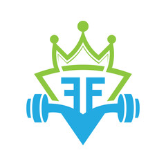 Fitness logo template vector icon 