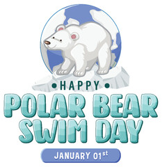 Polar Bear Swim Day Banner Design