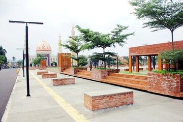 View of the Majalengka Grand Mosque, located in Majalengka, West Java, Indonesia.