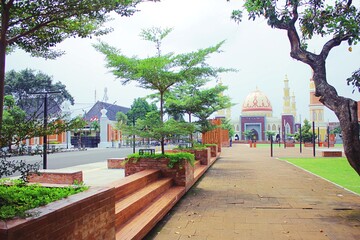 View of the Majalengka Grand Mosque, located in Majalengka, West Java, Indonesia.