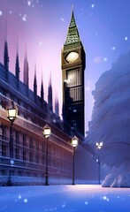 Fototapeta na wymiar Winter in London