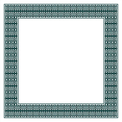 Vintage ornamental vector frame. Vector illustration template for design