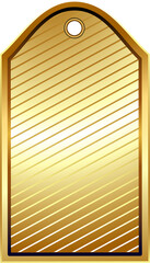 Golden foil gift tag