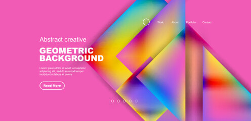 Triangle abstract background. Vector Illustration For Wallpaper, Banner, Background, Card, Book Illustration, landing page