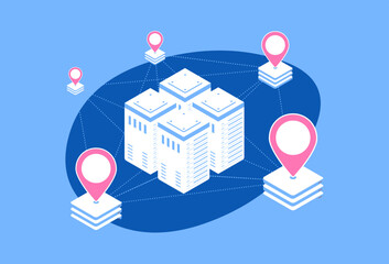 DN Content delivery network - geographically distributed network of proxy servers, data centers and interconnected servers