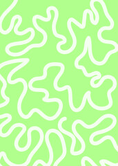 Bright Colour Squiggly Lines Background 