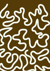 Bright Colour Squiggly Lines Background 