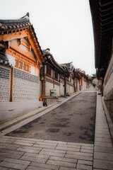 Fototapeta premium Street of Bukchon Hanok village in Seoul