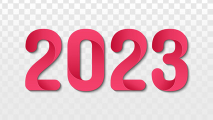 Elegant New Year 2023 With Transparent Background