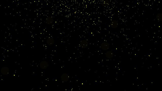 Gold particles falling on the screen. Luxury animation. gold particles. luxury christmas animation