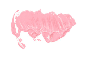 Shiny pink brush isolated on transparent background. pink watercolor png