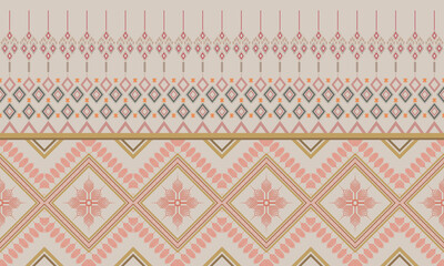 Geometric ethnic flower pattern for background,fabric,wrapping,clothing,wallpaper,Batik,carpet,embroidery style.