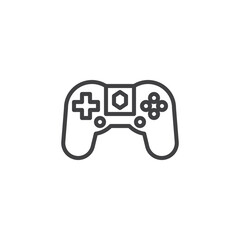 NFT game controller line icon