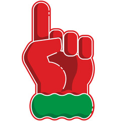 Obraz premium number one glove icon