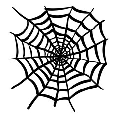 Fototapeta premium Doodle sketch style of Spider webs hand drawn illustration for concept design.