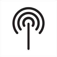 Signal transmission icon. Vector and glyph