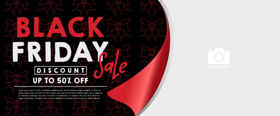 Black Friday Sale with Papercut Style