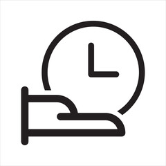 Time on hand icon. Vector and glyph