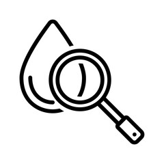 Black line icon for Magnifier