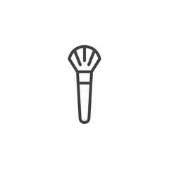Makeup brush line icon