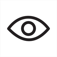 Eye icon. Vector and glyph
