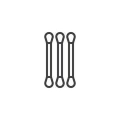 Cotton swab line icon