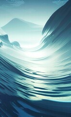 Abstract Wave pattern. Drawing on the background. Backdrop.