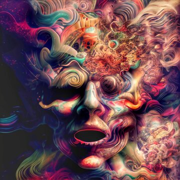 Midjourney abstract render of a mental disorder