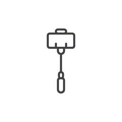 Selfie Stick line icon.