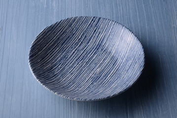 青い皿の背景素材