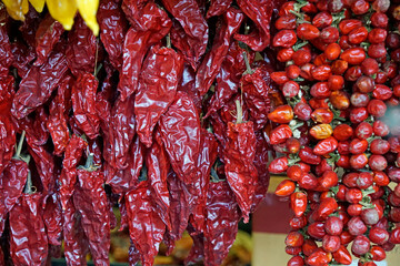 exotic spices on the farmers market of madeira