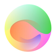 colorful orbs gradient transparent