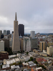 Fototapeta na wymiar San Francisco Skyline Aerial