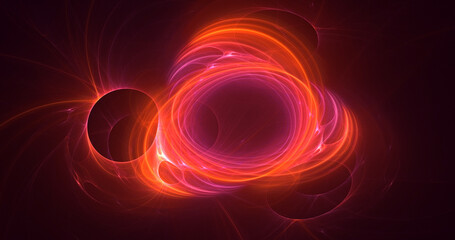 3D rendering abstract colorful fractal light background