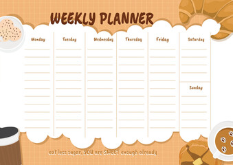 bakery and coffee document template