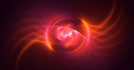 3D rendering abstract round light background