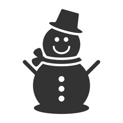 Snow man icon