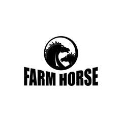 logo for company
farm horse