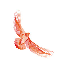 Eagle Blend Cover Title Image Icon Mark Illustration a set of accessories on white background 