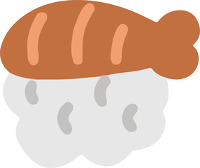 hand draw japanese food doodle