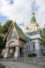 Fototapeta na wymiar Church of St. Nicholas the Miracle-Maker in Sofia, Bulgaria.